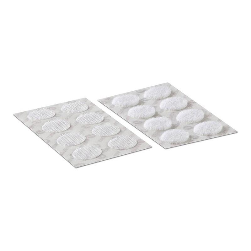 Pack De 4 Unidades - Circulos Adhesivos Hook&Loop Ø16 Mm, Blancos, 16 Pares