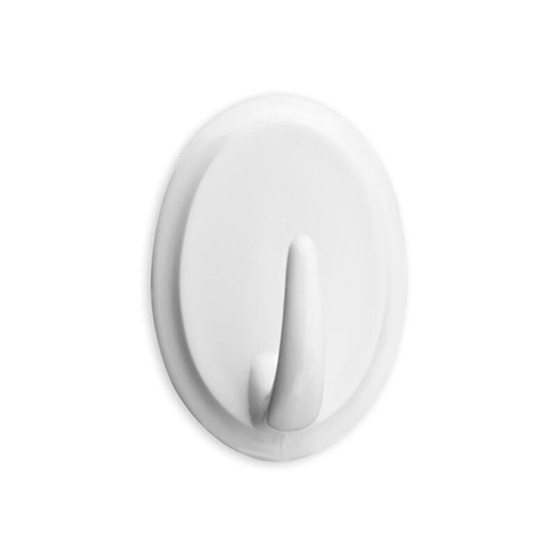 Pack De 4 Unidades - Colgador Adhesivo Redondo Blanco (Blister 2 Unid.) Inofix