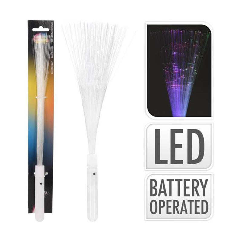 Pack De 4 Unidades - Espigas Led De Fibra Óptica, A Pilas