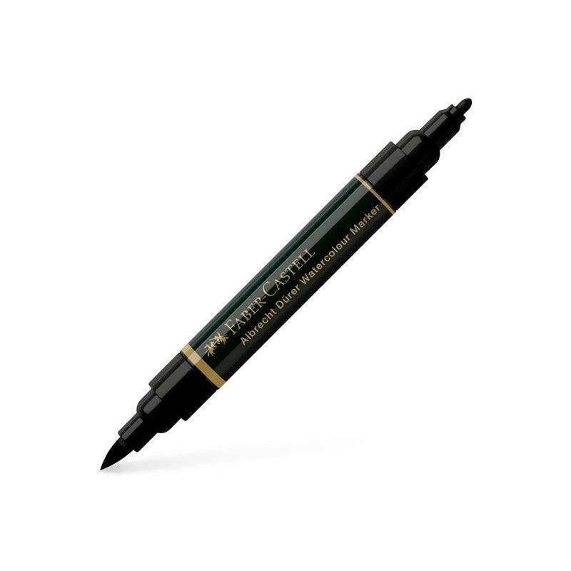 Pack De 4 Unidades Faber Castell Rotulador Doble Punta Fibra/Pincel Albrecht Dürer Watercolour Marker Negro