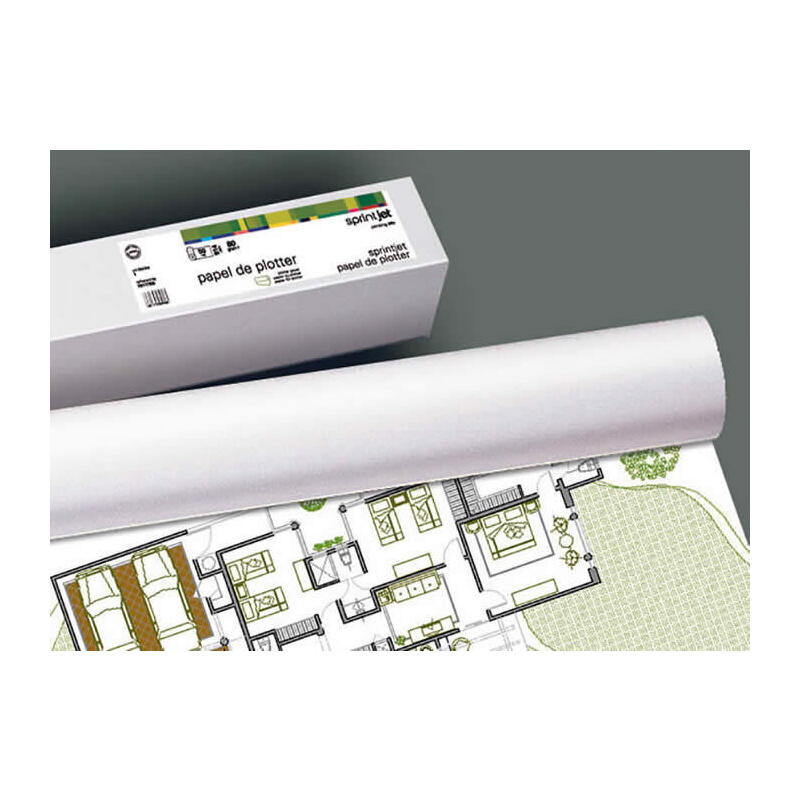 Pack De 4 Unidades Fabrisa Plus Bobina De Papel Para Plotter 80gr - Medidas 610mm X 50m