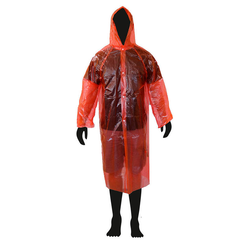 Pack De 4 Unidades - Impermeable Tamaño Grande Colores Surtidos (Rojo Y Azul)