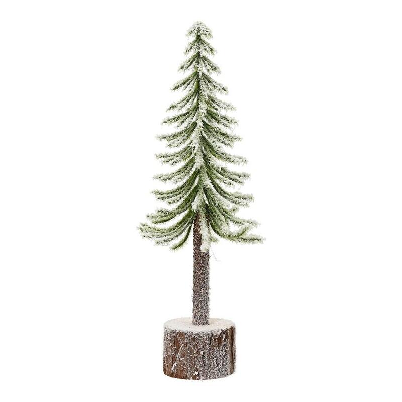 Pack De 4 Unidades - Mini Árbol Nevado De Interior Ø8 X 25 Cm