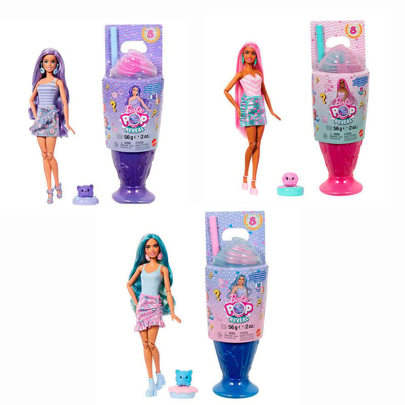Pack De 4 Unidades - Muñeca Pop Reveal Barbie Surtido