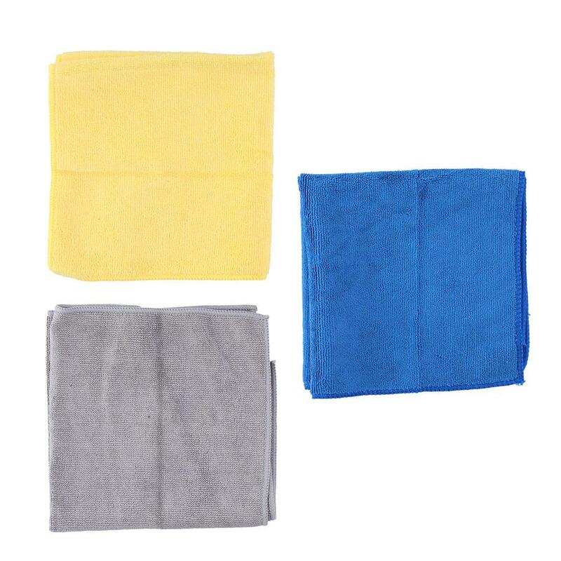 Pack De 4 Unidades - Paño De Microfibra Para Limpieza De Coche 35 X 35 Cm, Set 3 Uds