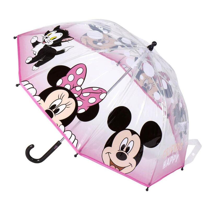 Pack De 4 Unidades - Paraguas Manual Burbuja Minnie Disney 45cm