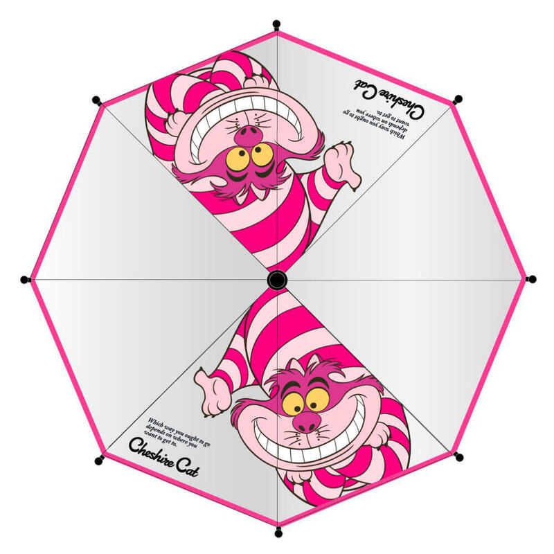 Pack De 4 Unidades - Paraguas Manual Cheshire Alicia En El Pais De Las Maravillas Disney