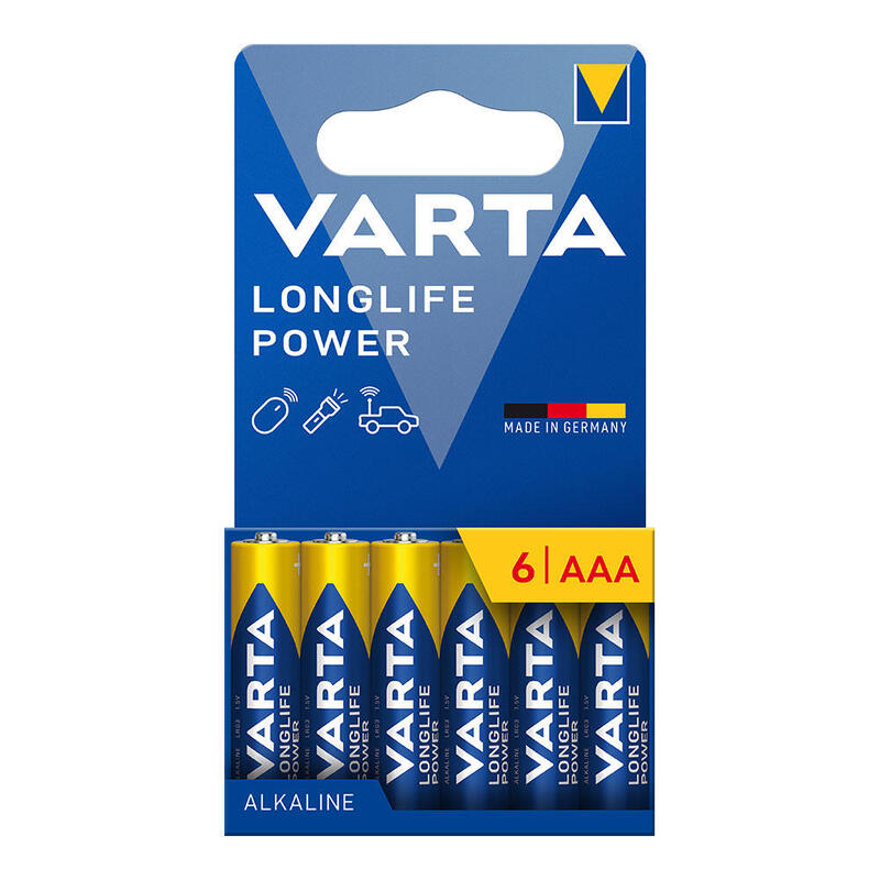 Pack De 4 Unidades - Pila Alikalina Longlife Power Aaa - Lr03, Blister 6 Uds, Ø10,5 X 44,5 Mm