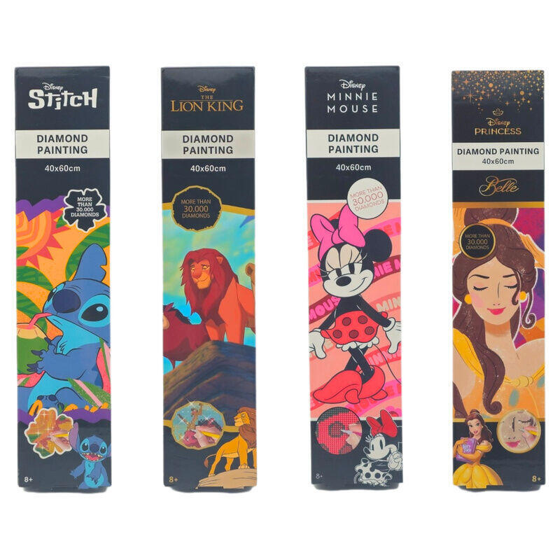 Pack De 4 Unidades - Pinta Con Diamantes Disney Surtido