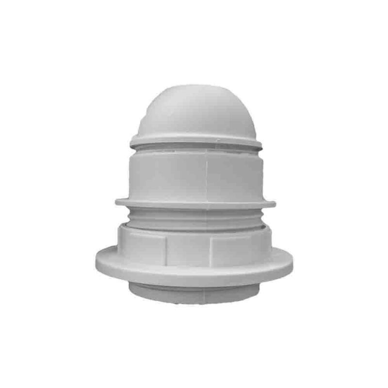 Pack De 4 Unidades - Portalamparas Semiroscado Blanco E-27 + Arandela (Retractilado) Edm