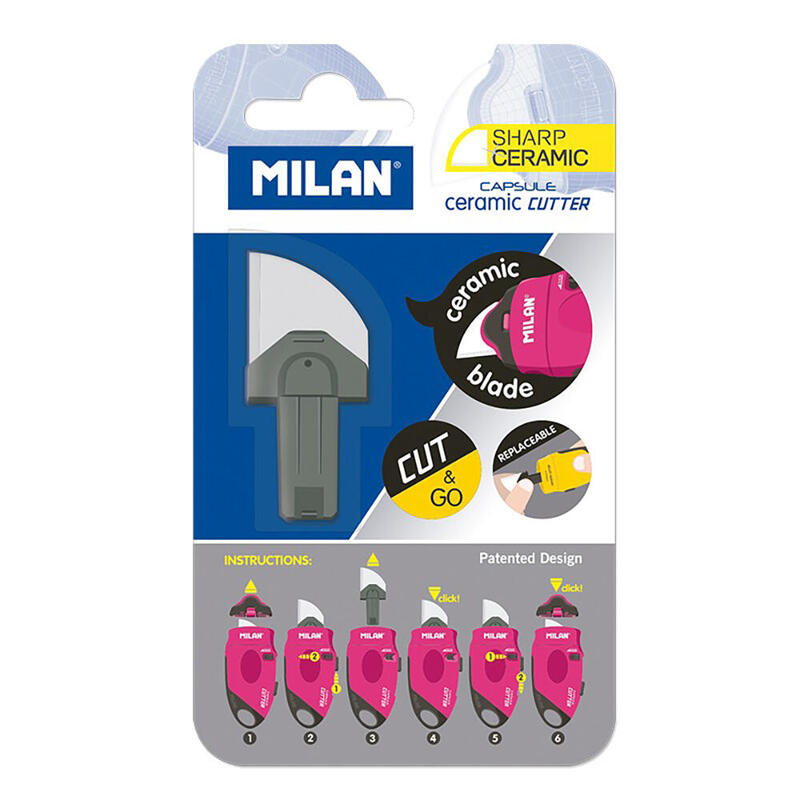 Pack De 4 Unidades - Recambio De Hoja Ceramica Para Cúter Milan