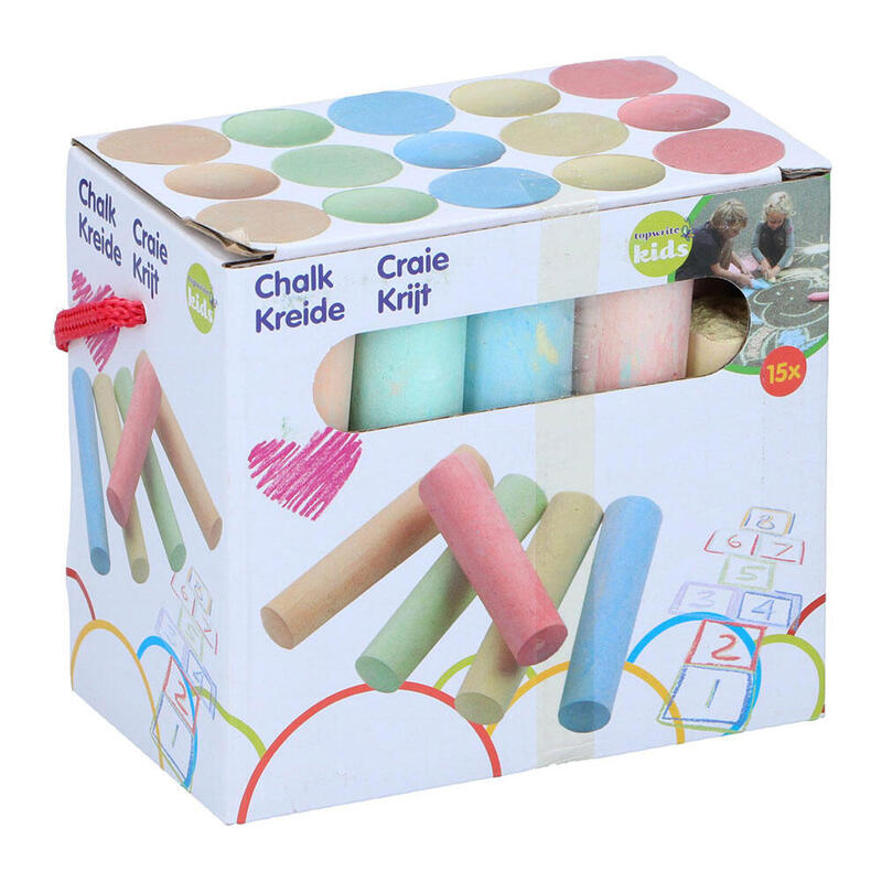 Pack De 4 Unidades - Set 15 Tizas 10,5 X 2 Y 5 X 2,2cm Eddy Toys