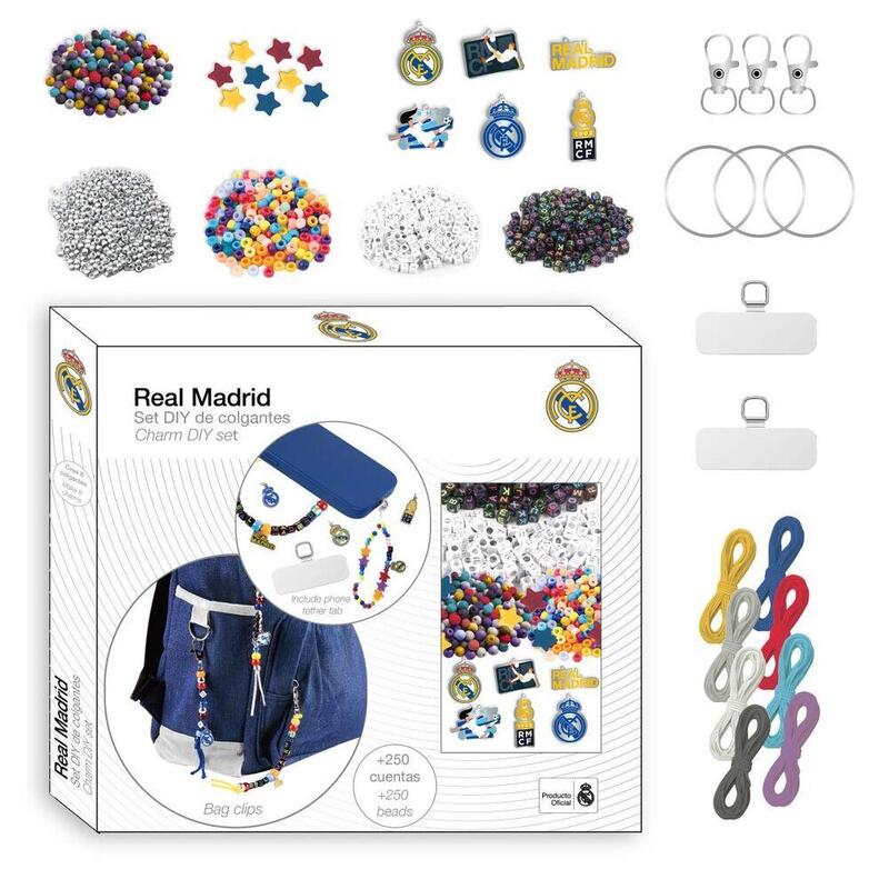 Pack De 4 Unidades - Set Crea Colgantes Real Madrid