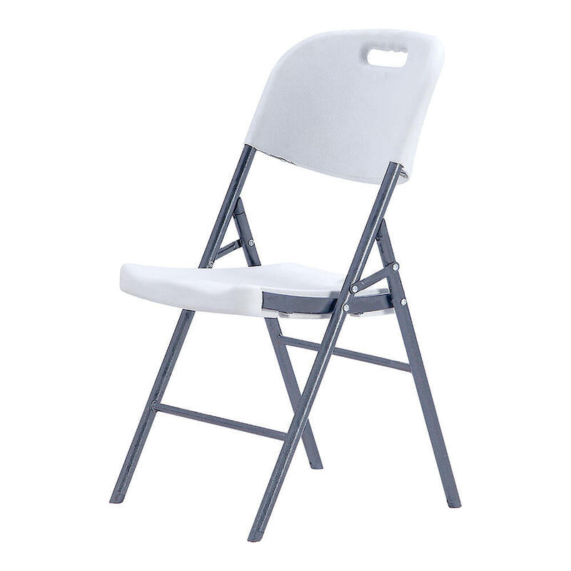 Pack De 4 Unidades - Silla Plegable Blanca 86,5 X 47 X 54cm Asiento 40 X 42cm Edm