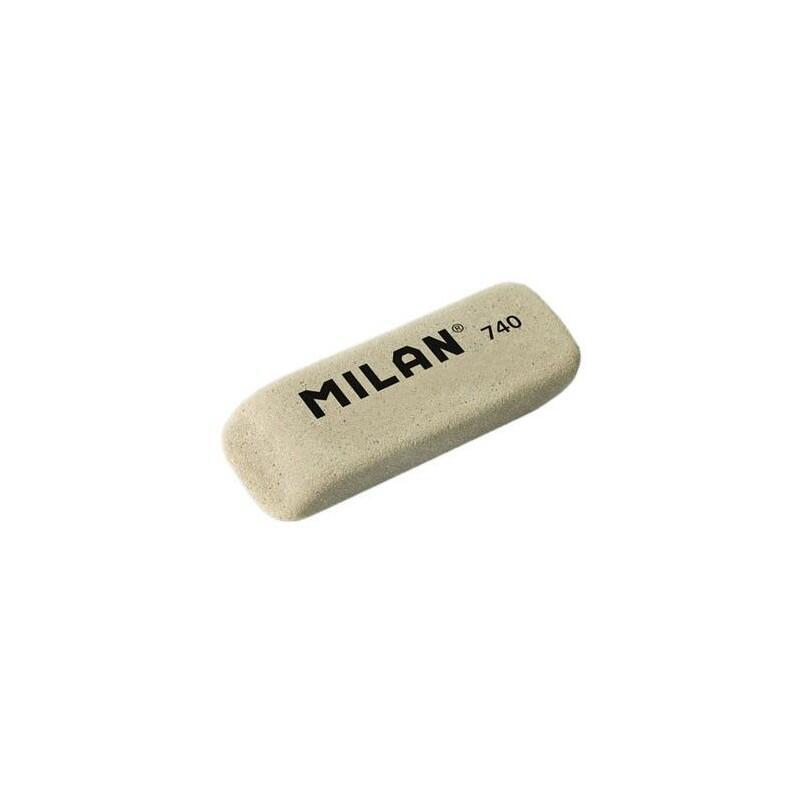 Pack De 40 Unidades Milan 740g Goma De Borrar Abrasiva Biselada - Flexible - Miga De Pan - Caucho - Color Gris