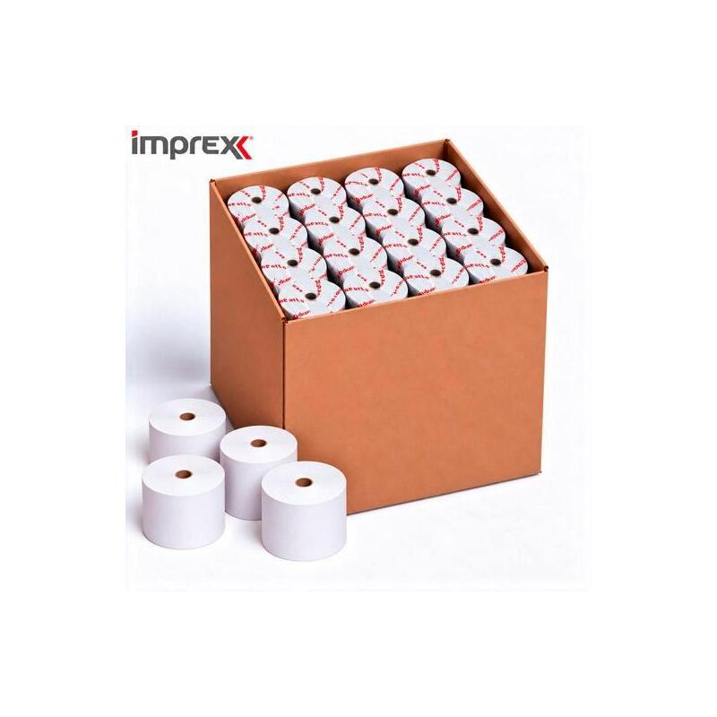 Pack De 48 Unidades Imprex Rollo Papel Térmico 80x80x12 65gr