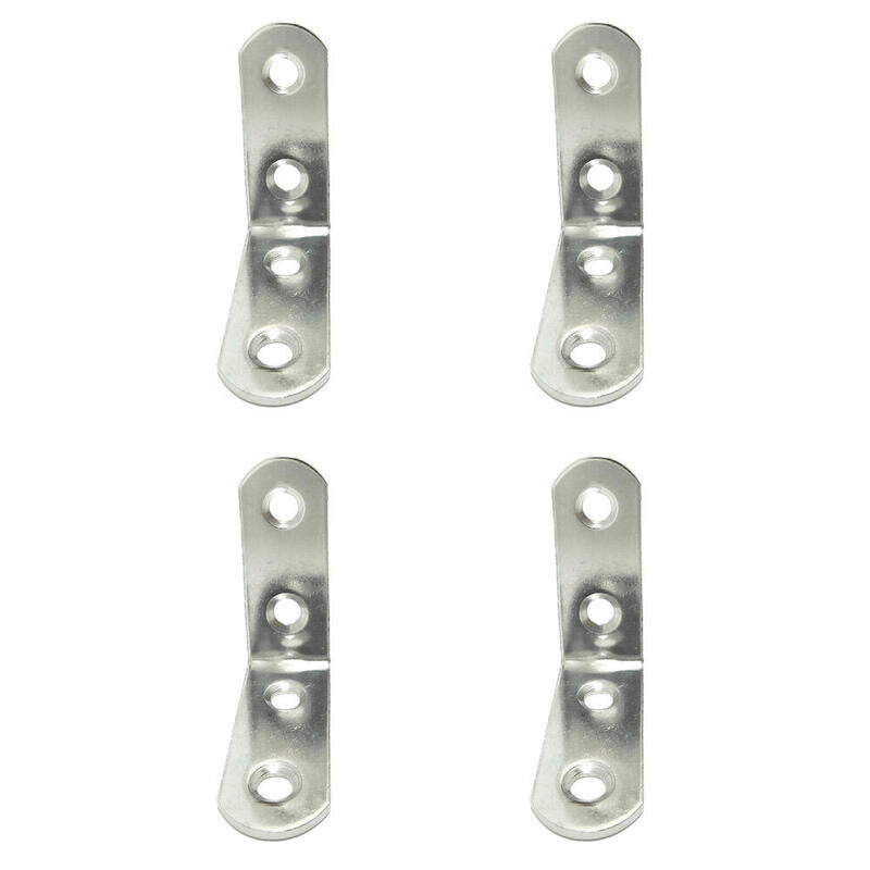 Pack De 5 Unidades - Ángulo Refuerzo An24, Acero Inoxidable, 40 X 40 X 16 Mm. 4 Unidades
