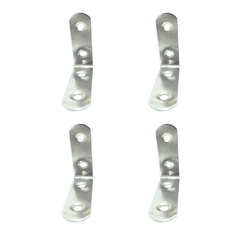Pack De 5 Unidades - Ángulo Refuerzo An24, Acero Inoxidable, 50 X 50 X 16 Mm. 4 Unidades