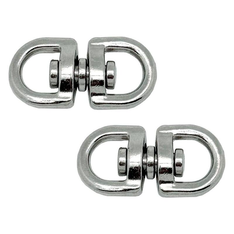 Pack De 5 Unidades - Anilla Giratoria Ap12, Acero Níquelado, 10 Mm, 3/8". 2 Unidades