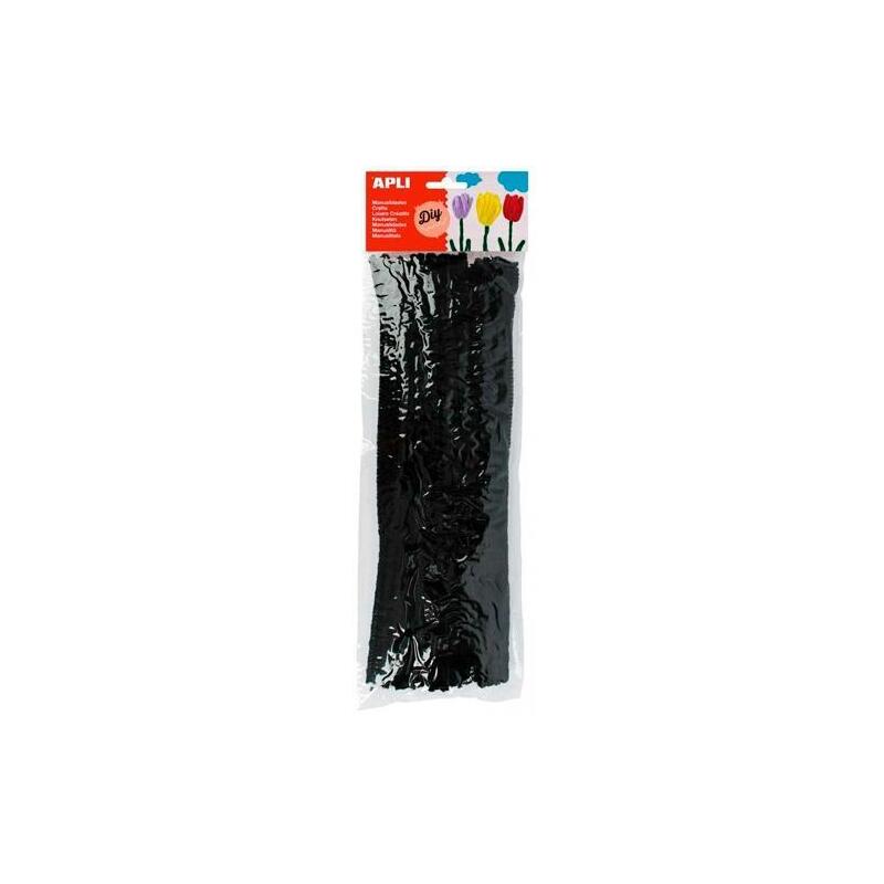 Pack De 5 Unidades Apli Limpiapipas 300x6mm Negro -50u-