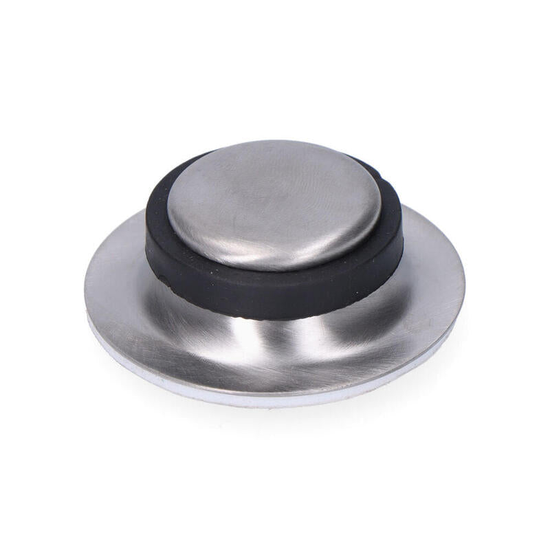 Pack De 5 Unidades - Blíster Tope Puerta Stop Autoadhesivo Inox. Edm