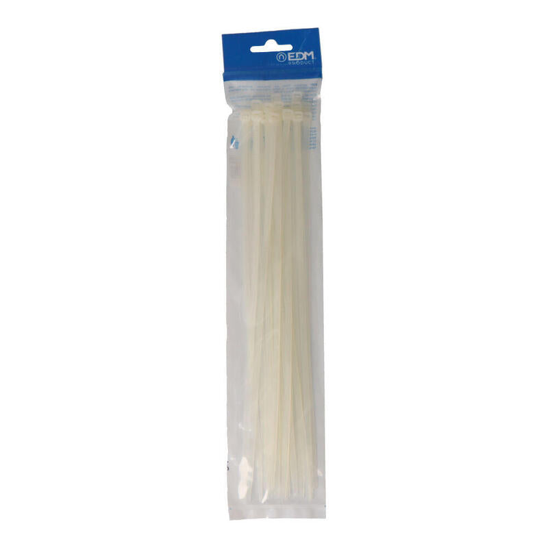 Pack De 5 Unidades - Bridas Natural 300x4,8mm Nylon Alta Calidad (Blister 25 Unid.) Edm