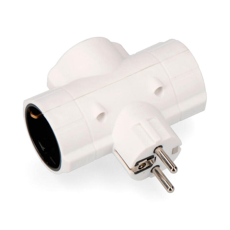 Pack De 5 Unidades - Clavija Triple Economica Envasada T/Tl 16a 250v Edm (Old-153)