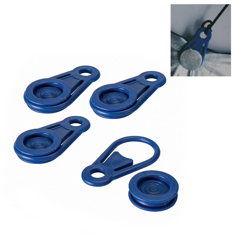 Pack De 5 Unidades - Conjunto De 6 Clips Tipo Pinza Para Sujecion De Toldos Y Lonas. Ø0,44x8,3cm Benson