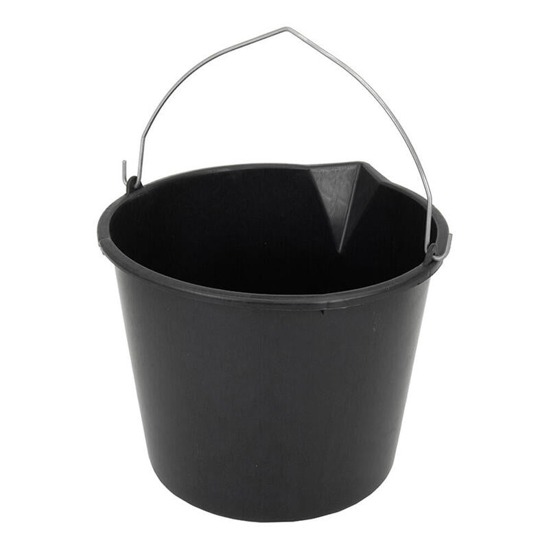 Pack De 5 Unidades - Cubo Con Asa Color Negro 12l