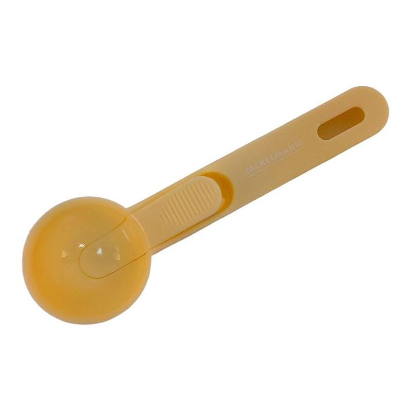 Pack De 5 Unidades - Cuchara De Servir Helados Amarilla Pastel, Ø55 X 30 X 180 Mm