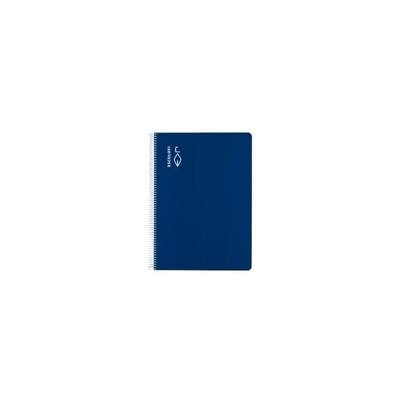 Pack De 5 Unidades Escolofi Cuaderno Espiral 40h A4 70gr Pauta 3 C/Margen Azul