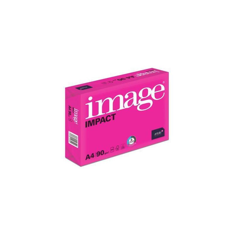 Pack De 5 Unidades Image Papel Impact Din A4 90gr Paquete 500h Blanco