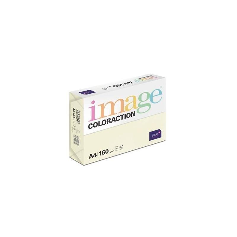 Pack De 5 Unidades Image Papel Reprográfico Coloraction Din A4 160gr Paquete 250h Crema