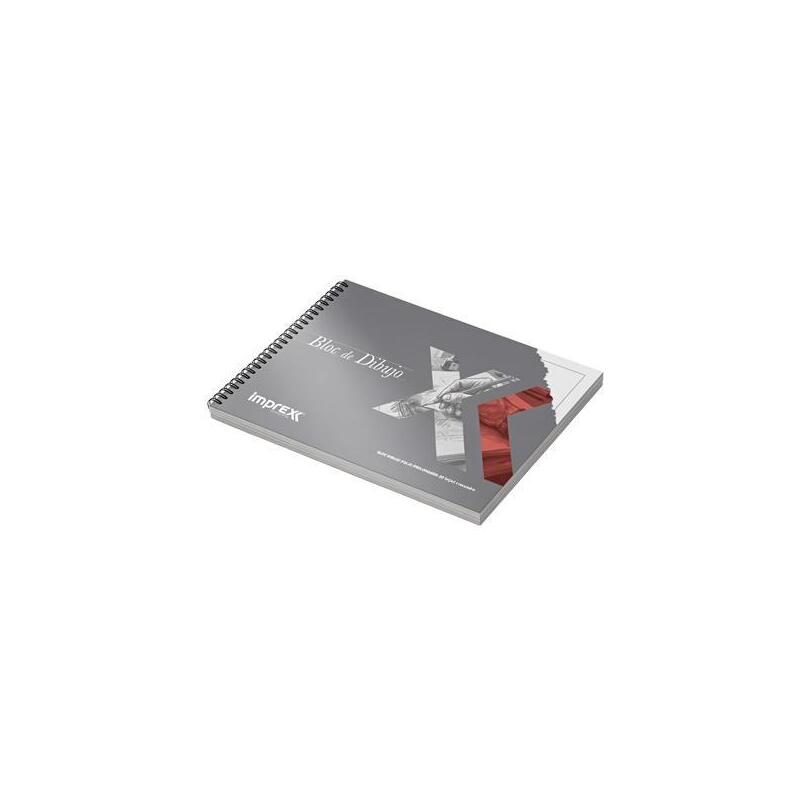 Pack De 5 Unidades Imprex Bloc De Dibujo Folio Prolongado  20h 135gr Con Recuadro