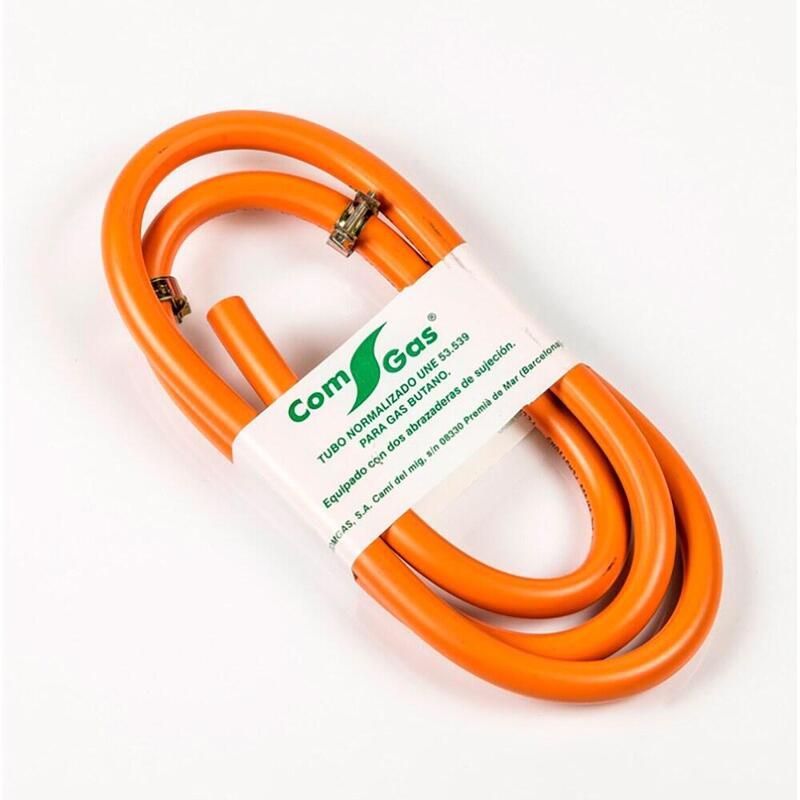 Pack De 5 Unidades - Kit Manguera Butano 1,5 M + 2 Abrazaderas