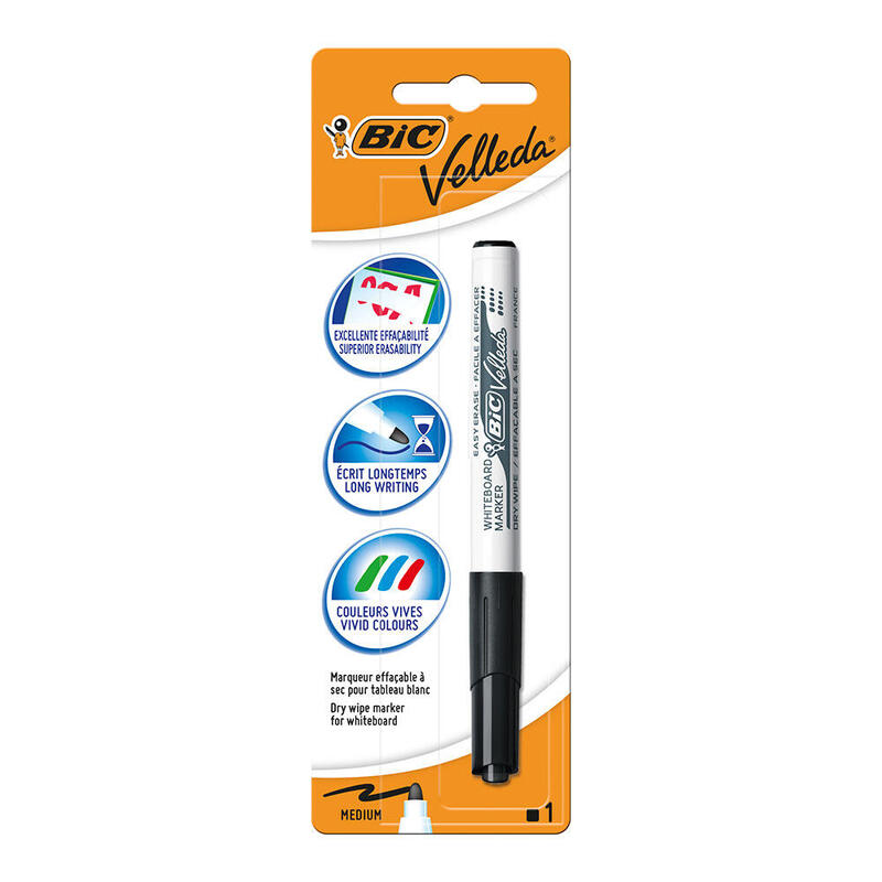 Pack De 5 Unidades - Marcador Pizarra Velleda 1741 Negro Blister