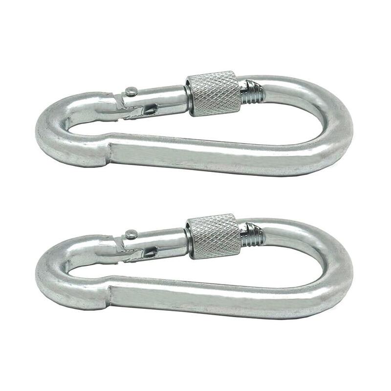 Pack De 5 Unidades - Mosquetón Bombero Con Seguro, Msq02, Acero Galvanizado, 6 X 60 Mm. 2 Unidades