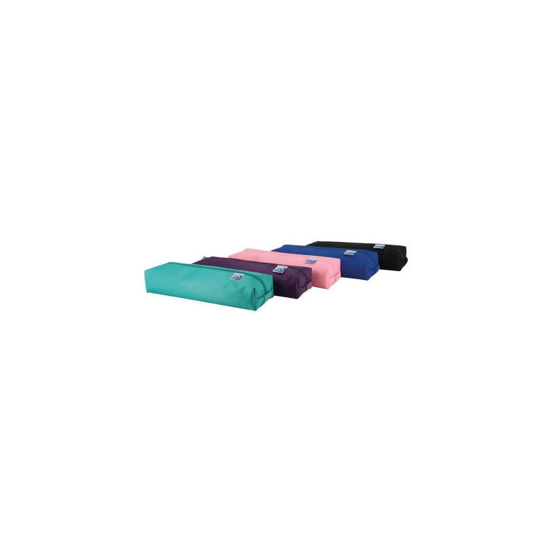 Pack De 5 Unidades Oxford Kangoo Teens Estuche Rectangular Mediano - Goma Elastica Para Unirlo Al Cuaderno - Colores Surtidos
