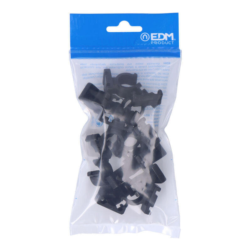 Pack De 5 Unidades - Pack 10 Abrazaderas M-16 Nylon Negra Para Ferroplast Edm