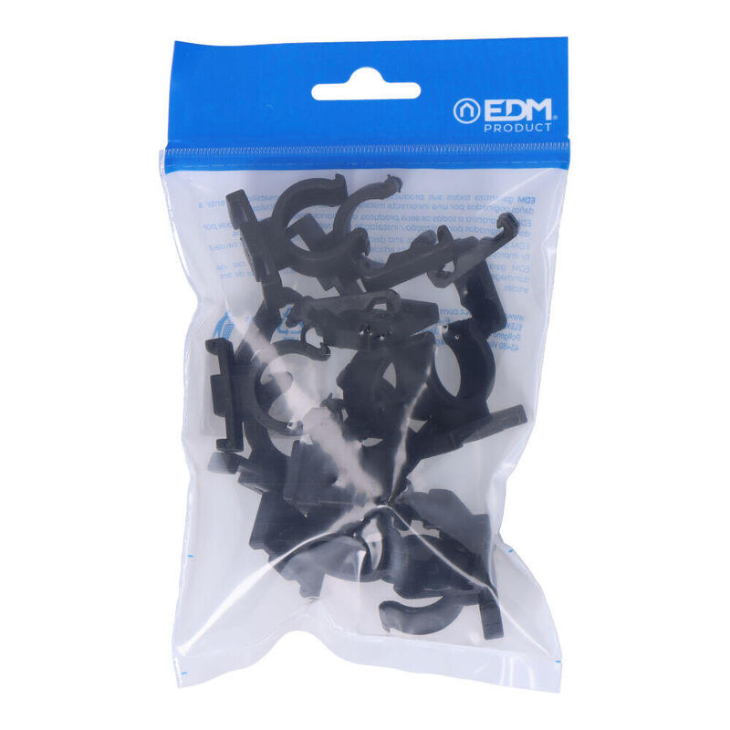 Pack De 5 Unidades - Pack 10 Abrazaderas M-20 Nylon Negra Para Ferroplast Edm