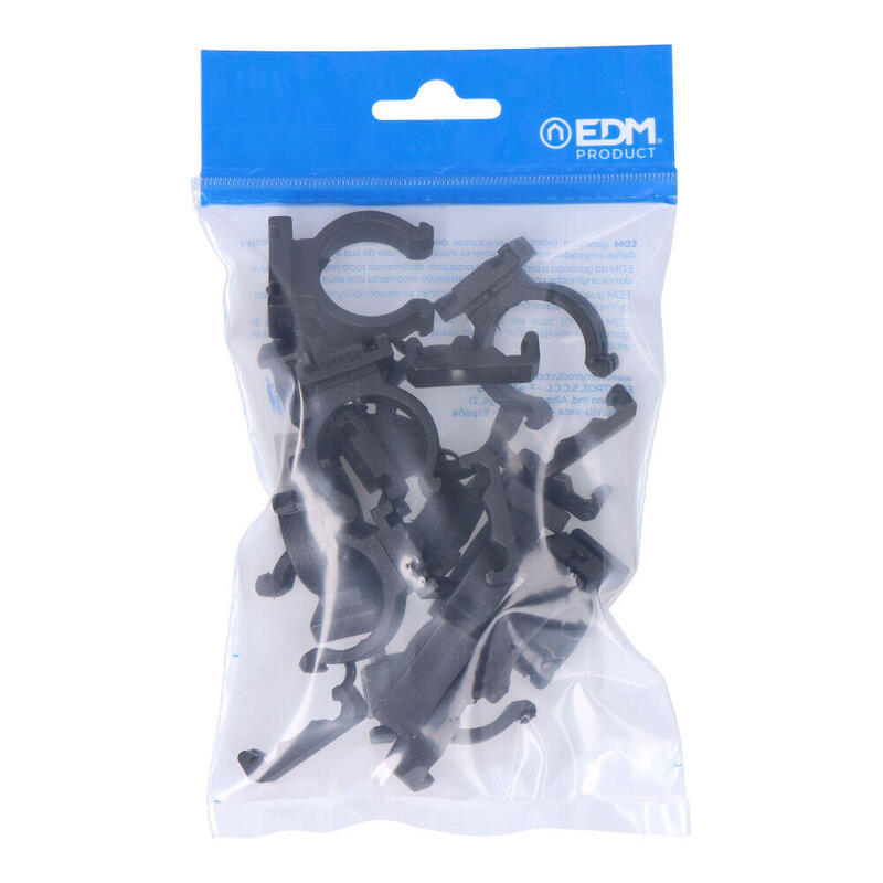 Pack De 5 Unidades - Pack 10 Abrazaderas M-25 Nylon Negra Para Ferroplast Edm
