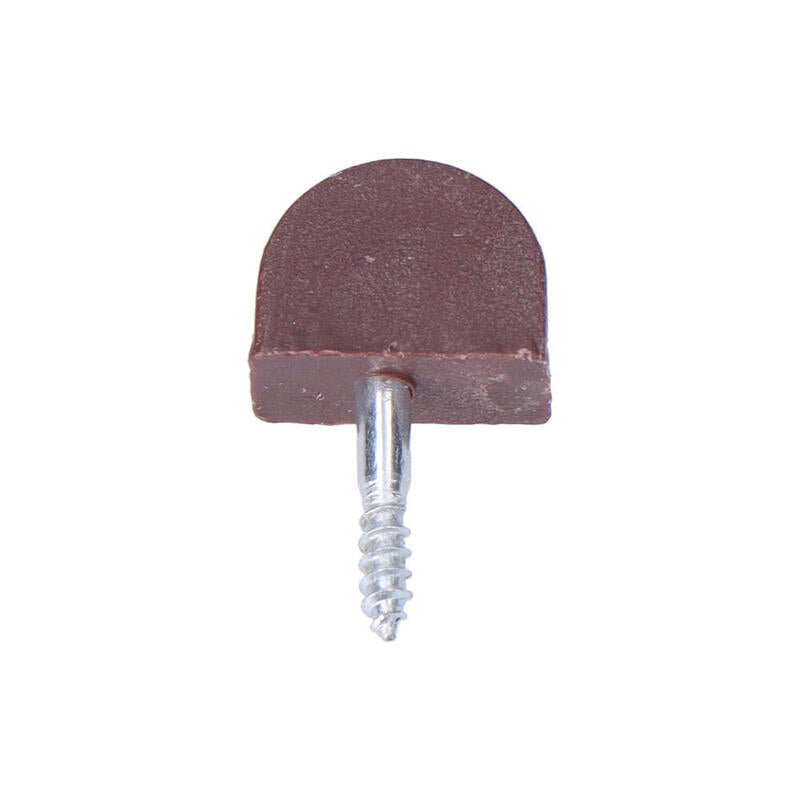 Pack De 5 Unidades - Pack 8 Unid. Porta-Estante Semi Redondo Pequeño Marron Edm