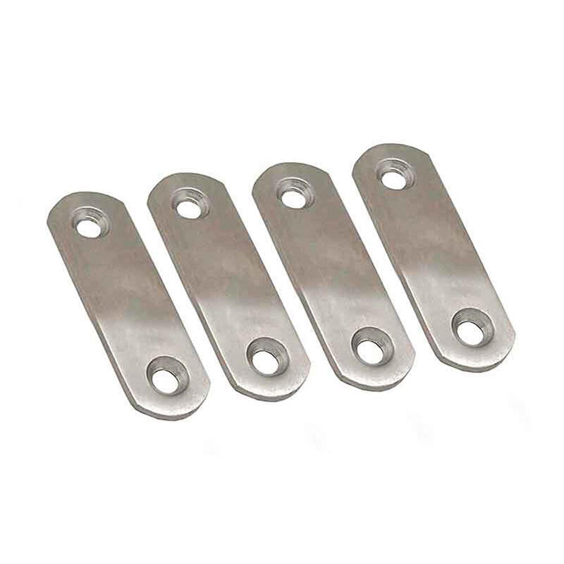 Pack De 5 Unidades - Placa Recta Unión Plc14, Acero Inoxidable, 60 X 16 X 1,5 Mm. 4 Unidades