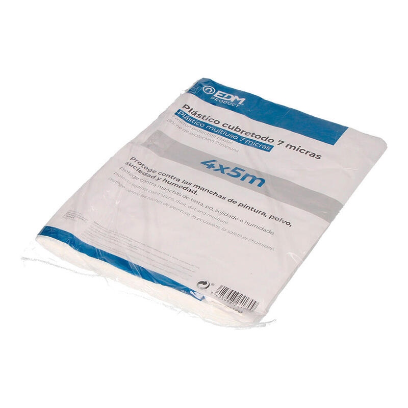 Pack De 5 Unidades - Plástico Cubretodo 7 Micras 4 X 5 M