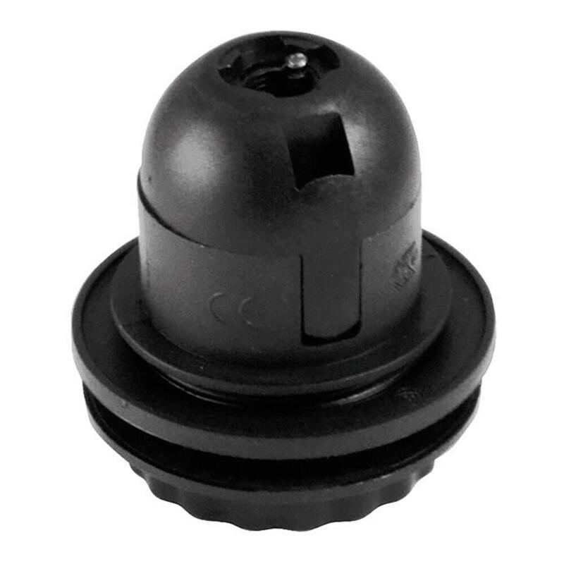 Pack De 5 Unidades - Portalámparas Termoplástico, Cuerpo Roscado, E-27, Negro