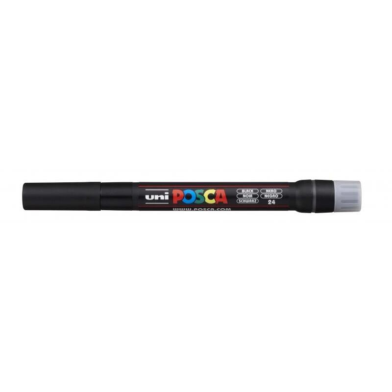 Pack De 5 Unidades Posca Pcf-350 Marcador De Pintura - Punta Acrilica Estilo Pincel - Tinta Pigmentada Base Al Agua -