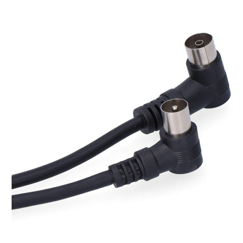 Pack De 5 Unidades - Prolongacion Tv-Video 9,5mm 2,5m Envasada Negra Edm