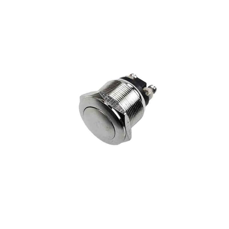Pack De 5 Unidades - Pulsador Metalico 2a 250v Cromo