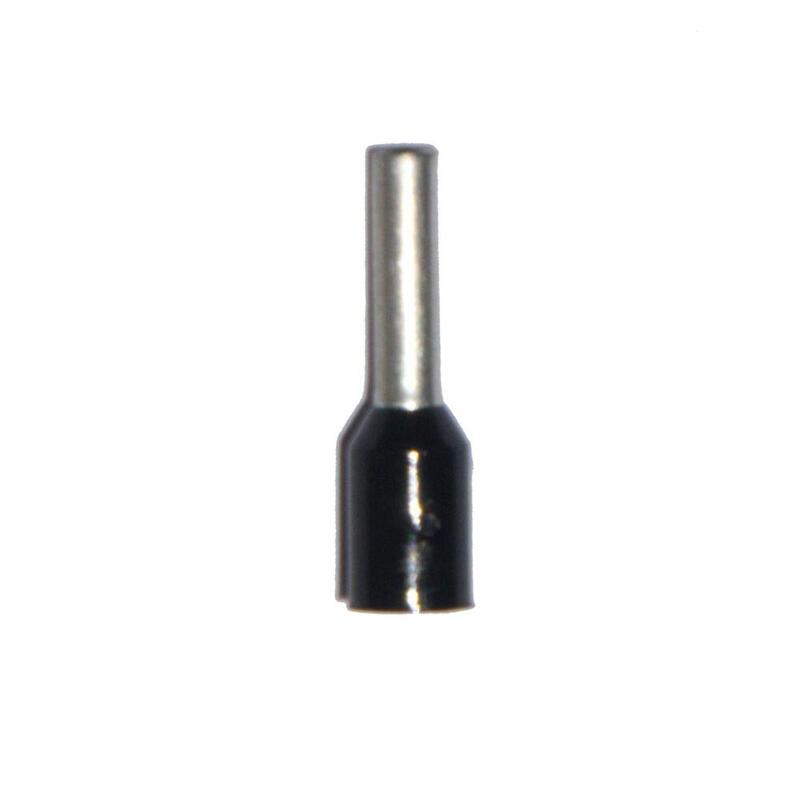 Pack De 5 Unidades - Puntera Aislada 01,50 Mm², Negra, 100 Uds