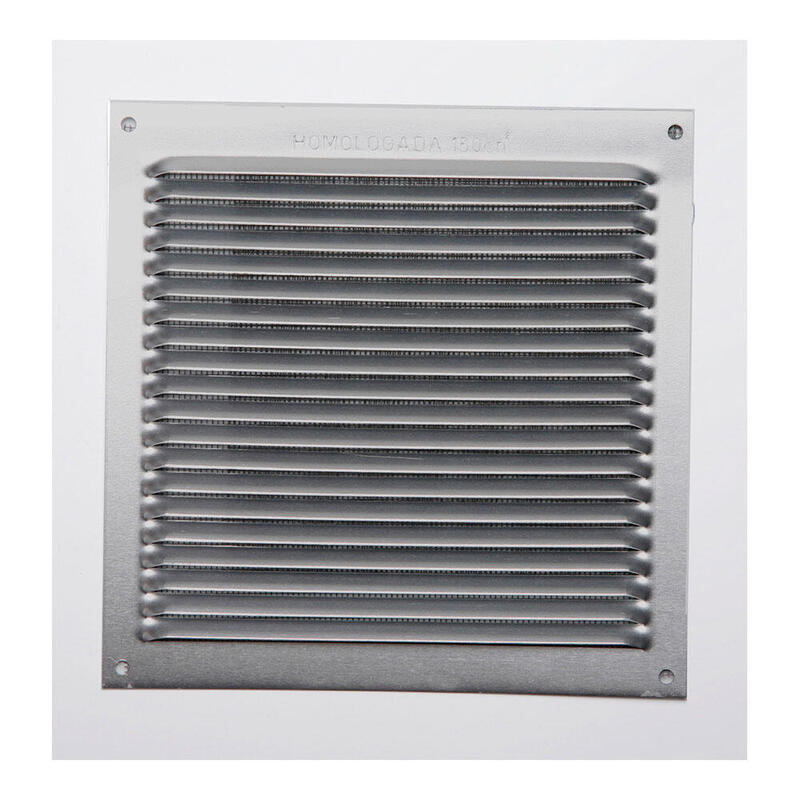 Pack De 5 Unidades - Rejilla S/Borde De Aluminio 0.6 Natural 170x170mm